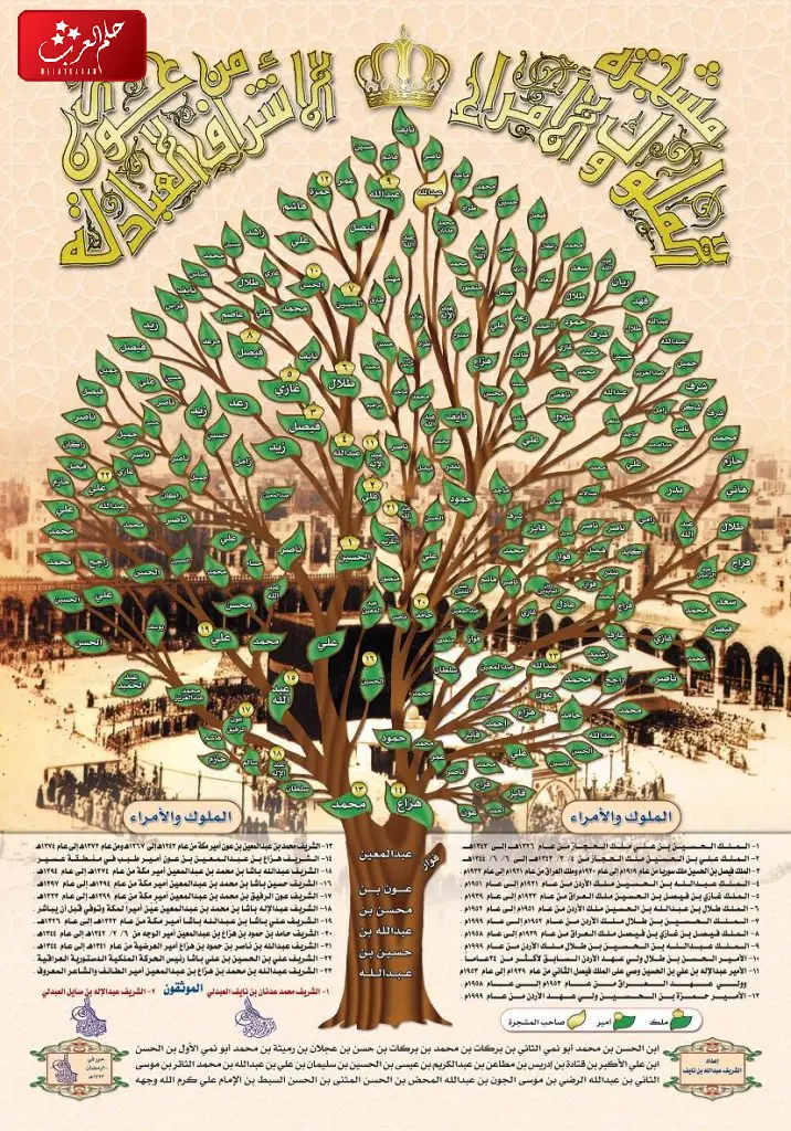 شجرة الاشراف في السعودية وأماكن تواجدهم